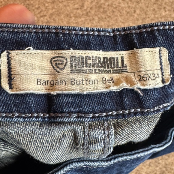 Rock & Roll Cowgirl Dark Blue Flare Jeans - Picture 3 of 3